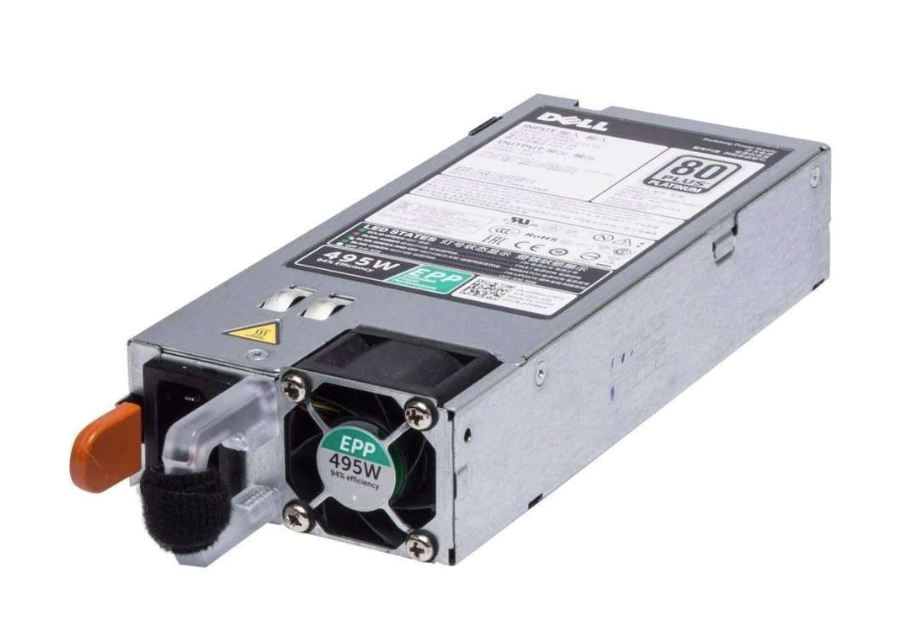 New Dell 495W Redundant Hot-Plug Power Supply PSU 80Plus Platinum Y6XYK 450-AEBM