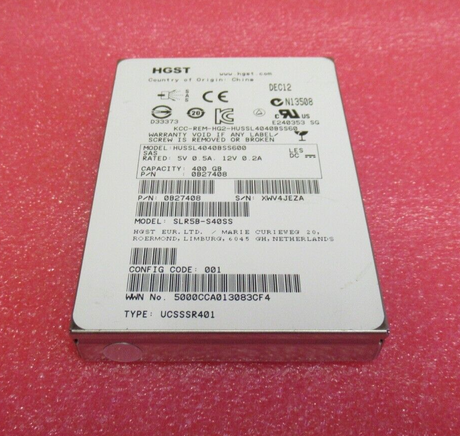 Hitachi HUSSL4040BSS600 0B27408 400GB 2.5" SAS SSD Solid State Drive