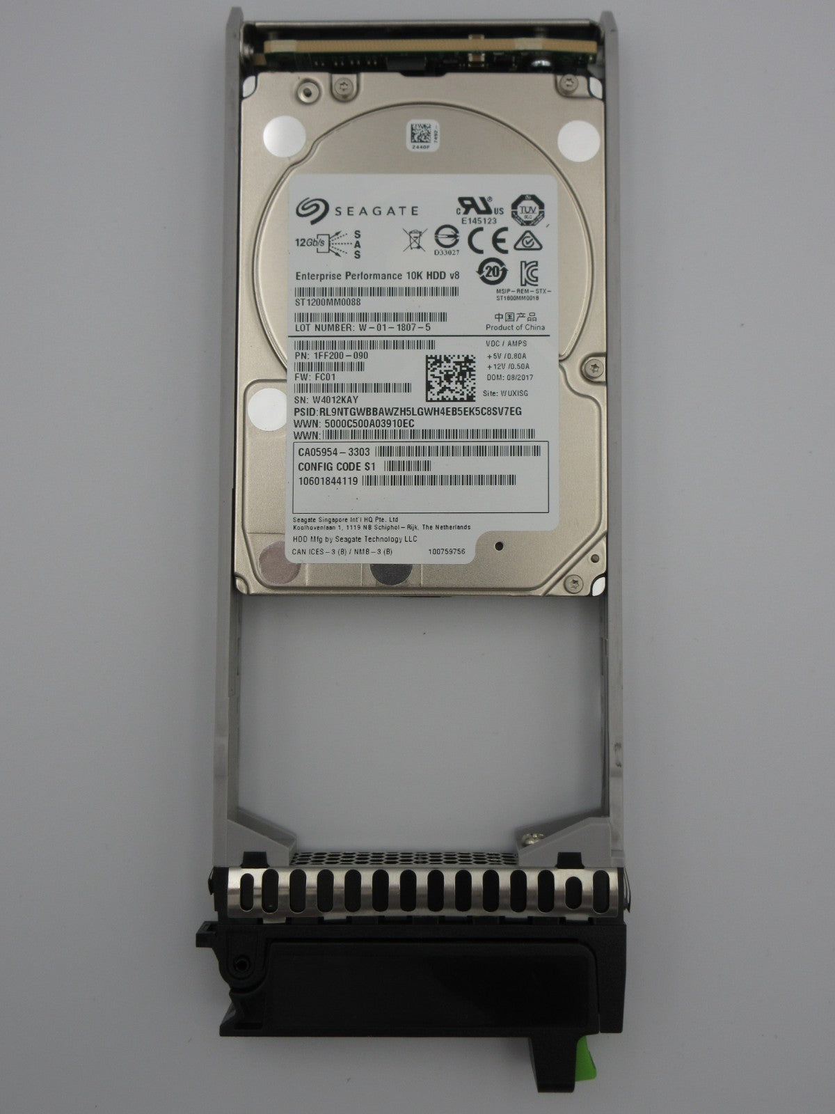 Fujitsu Eternus DX S3 1.2TB 10K SAS 6Gb/s 2.5" HDD CA05954-3500 CA07670-E705