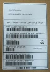 New Brocade 10GbE 10GBase-LR SFP+ Optical Transceiver Module XEM-000182
