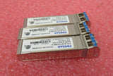 3x FINISAR FTLX1471D3BCV 10Gbps 10GBase-LR SMF 10km 1310nm Duplex LC 10GE module