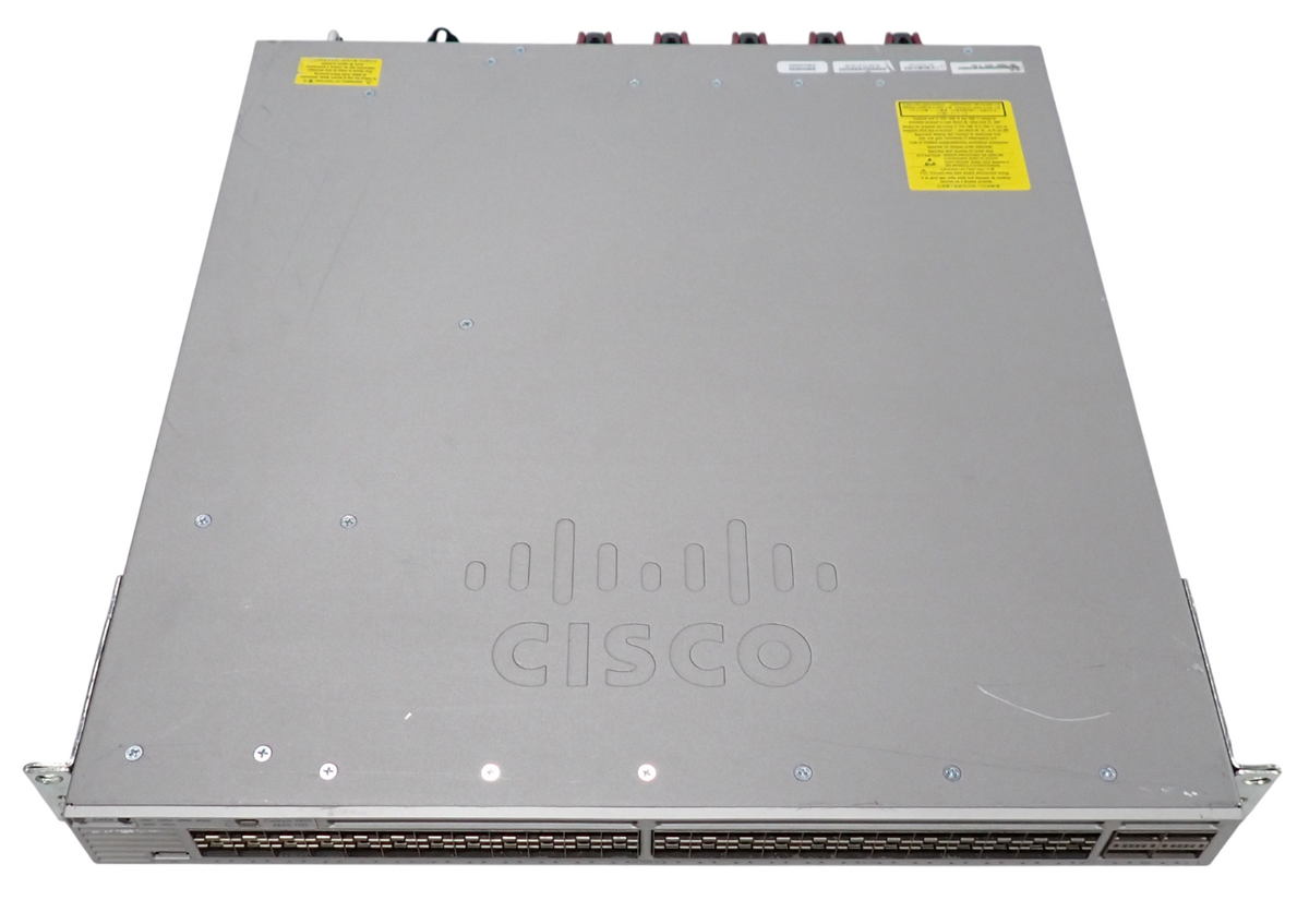 Cisco Catalyst WS-C3850-48XS-S 48x 1/10Gb SFP+ + 4x 40Gb QSFP+ F2B IPBASE Switch