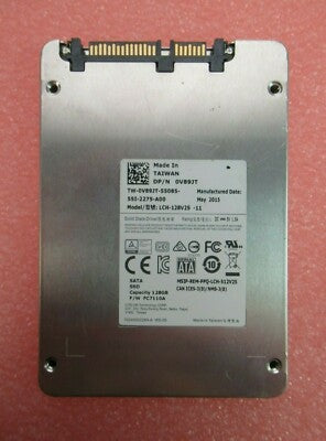 Dell Liteon 128GB SATA 6Gb/s 2.5" MLC SSD Solid State Drive V89JT LCS-128V2S