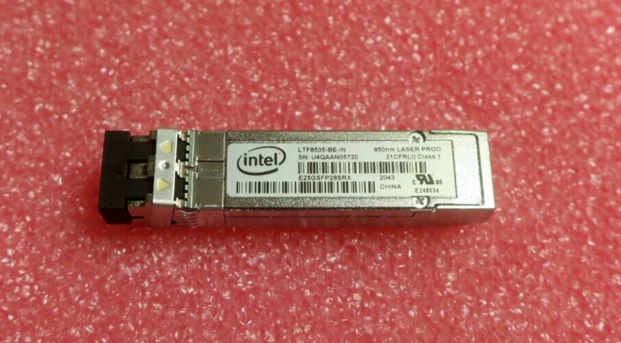 New Intel E25GSFP28SRX 10G/25GBASE-SR SFP28 SR 850nm LC 300m FC Transceiver SFP