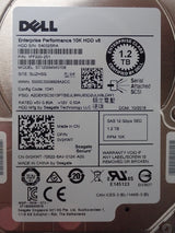 Dell PowerEdge 1.2TB 10K SAS 12G SFF 2.5" SED HDD Hard Disk Drive V2KWT 0V2KWT