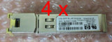 4 x HP 1Gb SFP RJ-45 Plug-In Transceiver Module 661726-001 659580-001