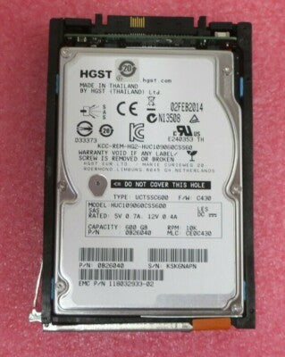 EMC 600GB 10K 6G SFF SAS 2.5" Hot-Plug Hard Drive HDD 005049804 V6-2S10-600