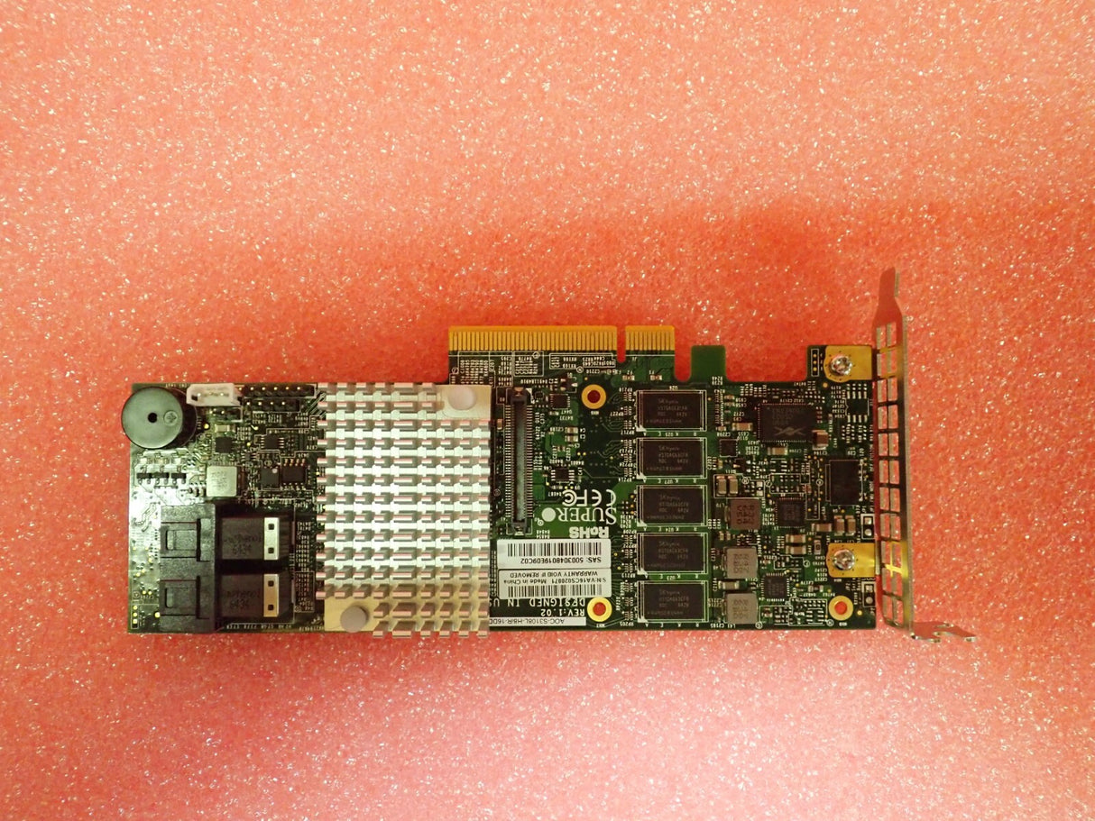 Supermicro 8-Port SAS 12G SATA 6G PCI-E 3.0 X8 RAID Card AOC-S3108L-H8iR-16DD
