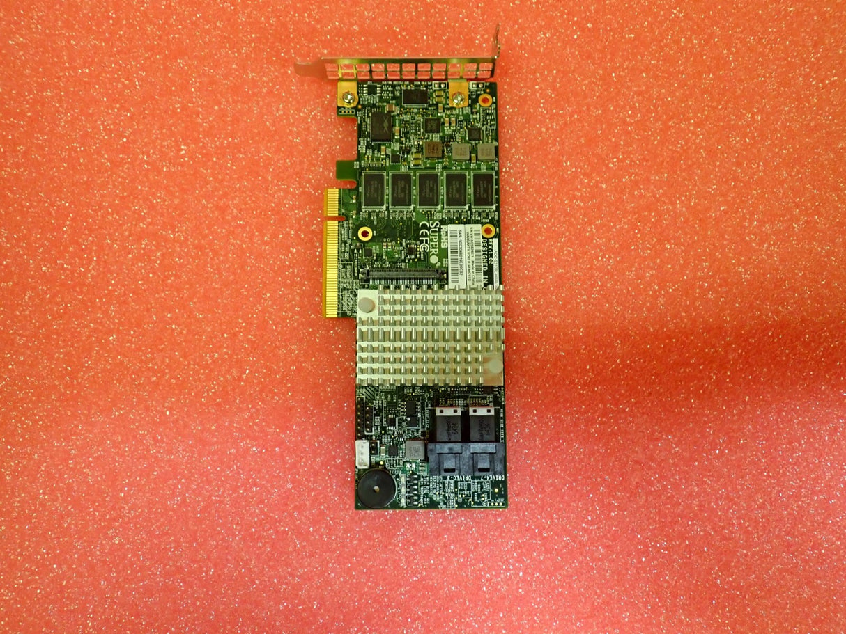 Supermicro 8-Port SAS 12G SATA 6G PCI-E 3.0 X8 RAID Card AOC-S3108L-H8iR-16DD