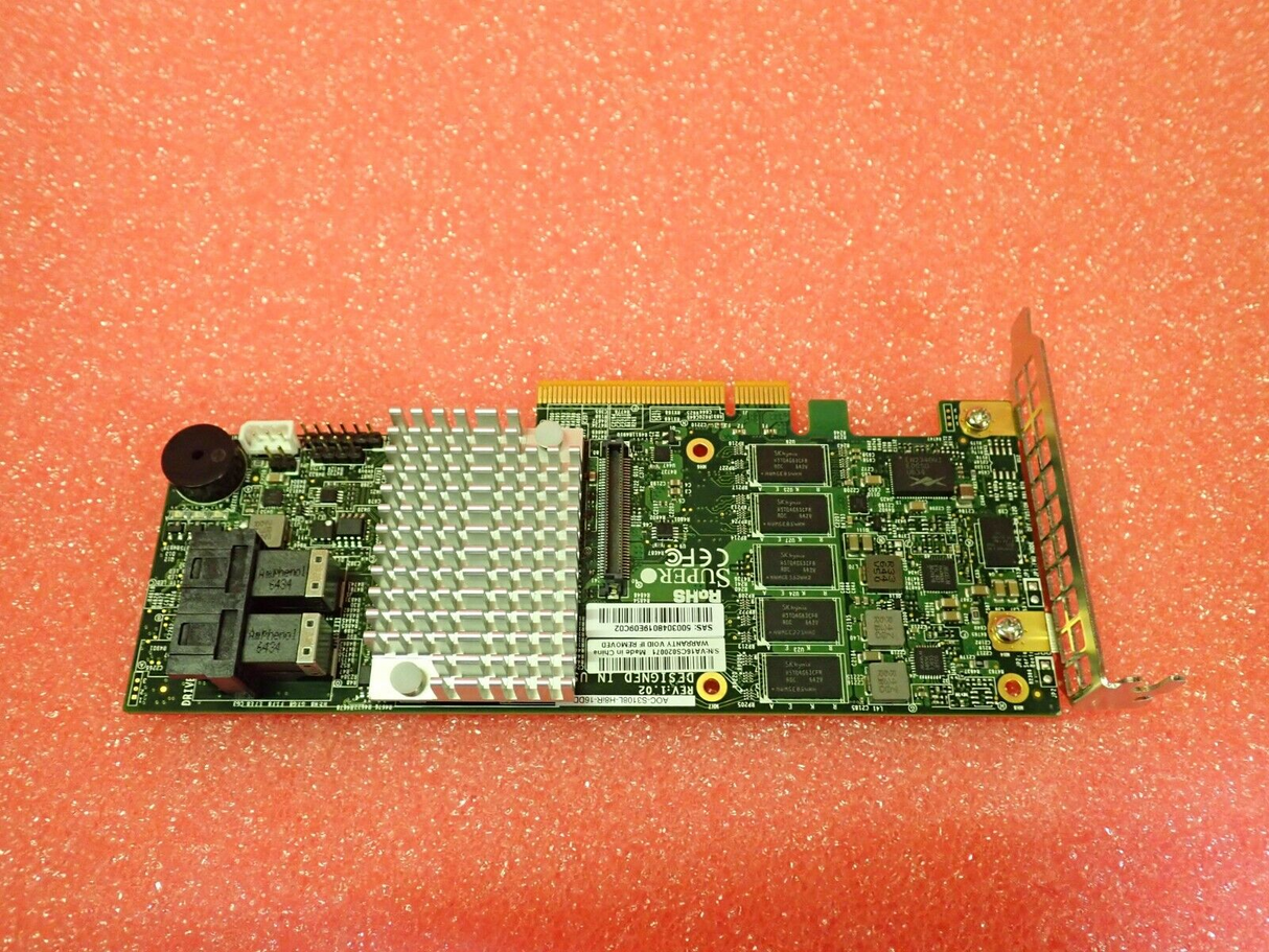 Supermicro 8-Port SAS 12G SATA 6G PCI-E 3.0 X8 RAID Card AOC-S3108L-H8iR-16DD