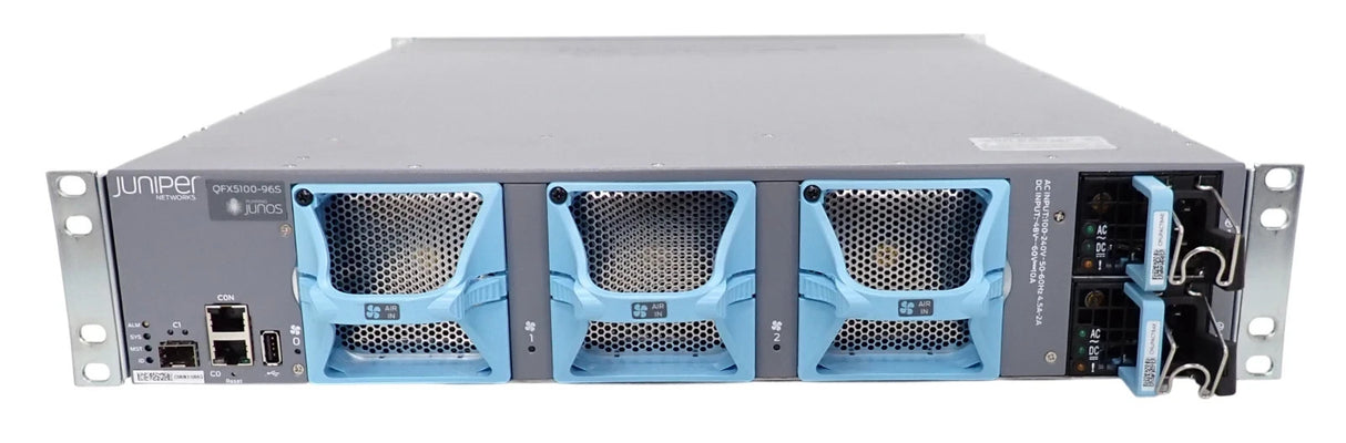 Juniper QFX5100-96S-8Q 96x 1/10Gb SFP+ + 8x 40GbE QSFP Port B2F L3 Switch 2x PSU