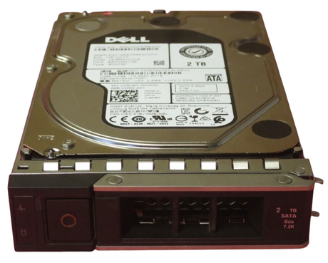 Dell 2TB 7.2k 3.5" SATA 6Gbps Hard Drive HDD V9H6C In 14/15th Gen Caddy