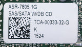 Adaptec ASR-7805 1GB Cache 6Gb/s SAS PCIe Gen 3 RAID Controller Card + Battery