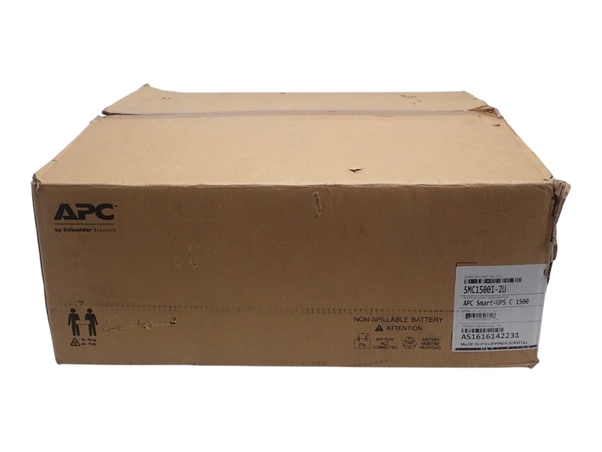 New APC SMC1500I-2U Smart-UPS C 1500VA LCD AVR 230V 4x IEC C13 RackMount 2U UPS