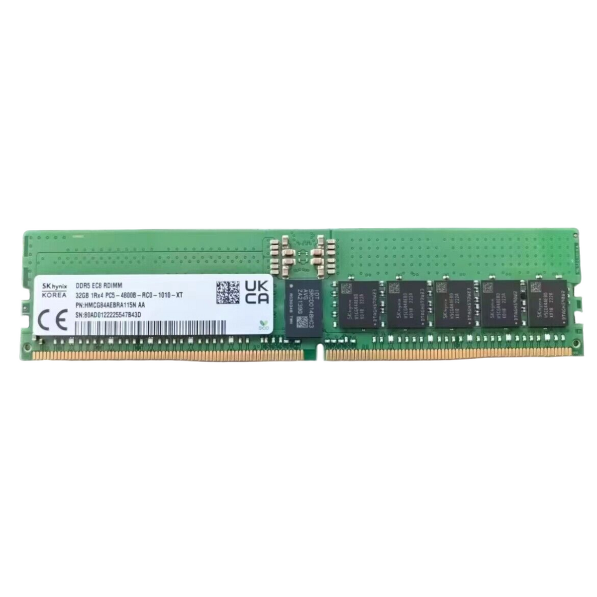 SK Hynix 32GB 1Rx4 PC5-4800B DDR5-38400 ECC RDIMM Memory HMCG84AEBRA115N