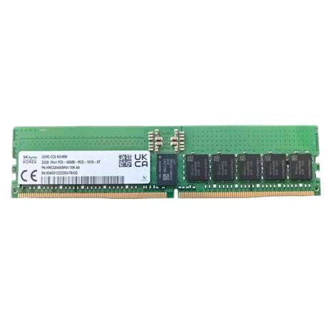 SK Hynix 32GB 1Rx4 PC5-4800B DDR5-38400 ECC RDIMM Memory HMCG84AEBRA115N