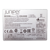 Juniper Networks EX4300-48T 48x 1GbE RJ45 4x 40Gb QSFP+ 1U Switch + EX-UM-4X4SFP