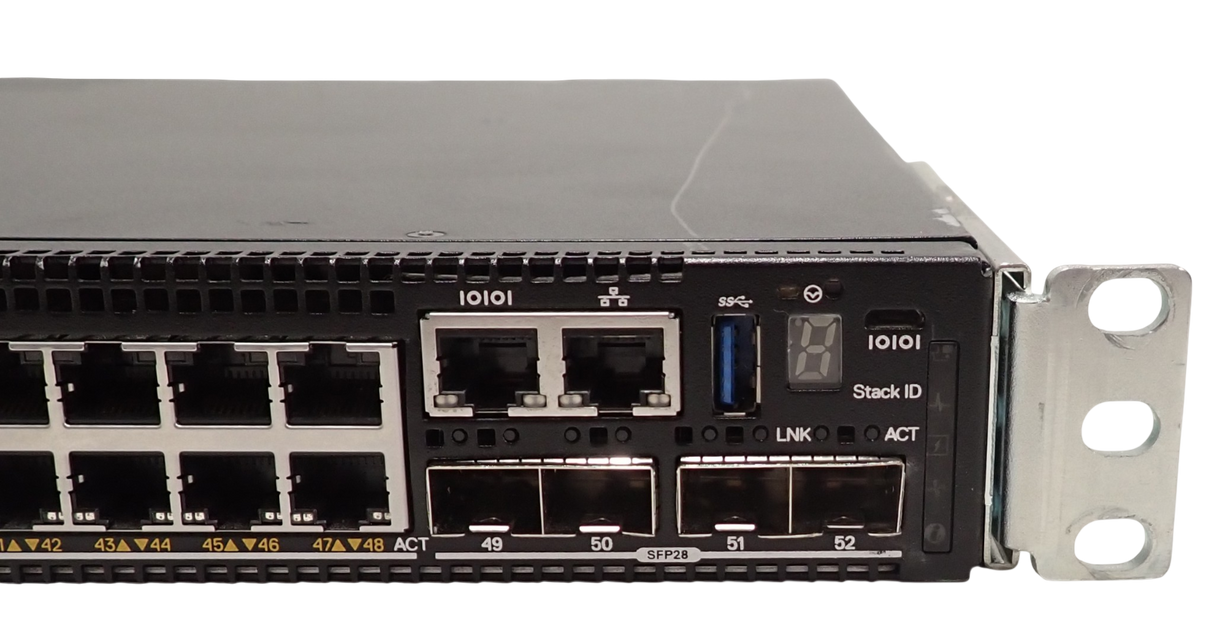 Dell PowerSwitch N2248PX-ON 48x 1/2.5G PoE RJ45 4x 25G SFP28 Port Switch F2B OS6