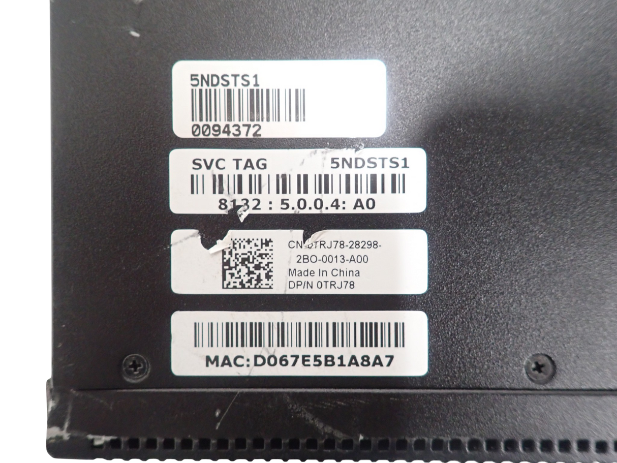 DELL PowerConnect 8132 24-Port 10G RJ45 2xPSU OS6 Switch Damaged Expansion Slot