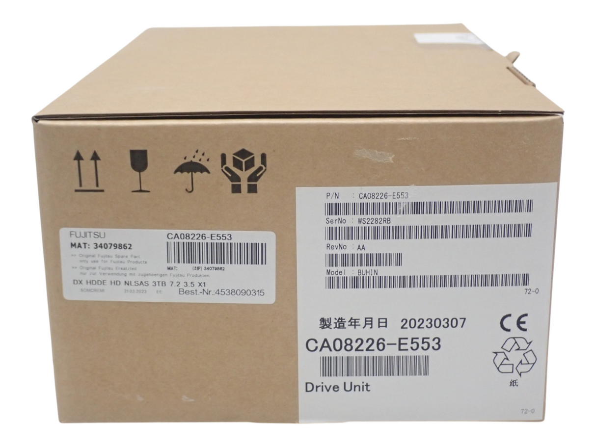 NEW Fujitsu Eternus 3TB 7.2K Near-Line SAS 6G 3.5" LFF HotPlug HDD CA08226-E553