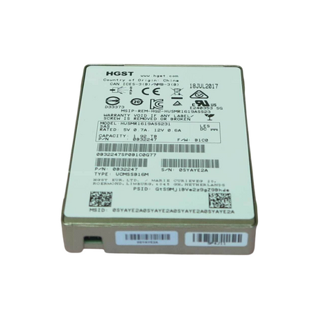 Hitachi Ultrastar 1.92TB SAS 12G 2.5" MLC NAND Enterprise SSD HUSMR1619ASS231