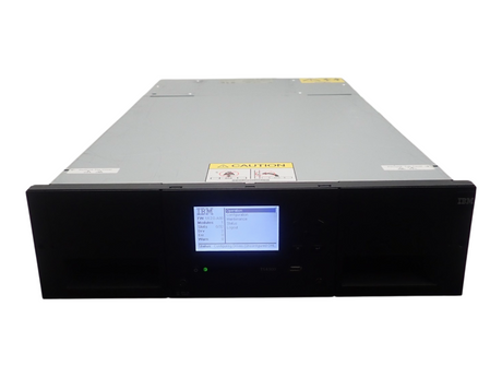 IBM TS4300 32-Slot 3x LTO HH Tape Drive Slots 2x PSU 3U Tape Library 3555-L3A