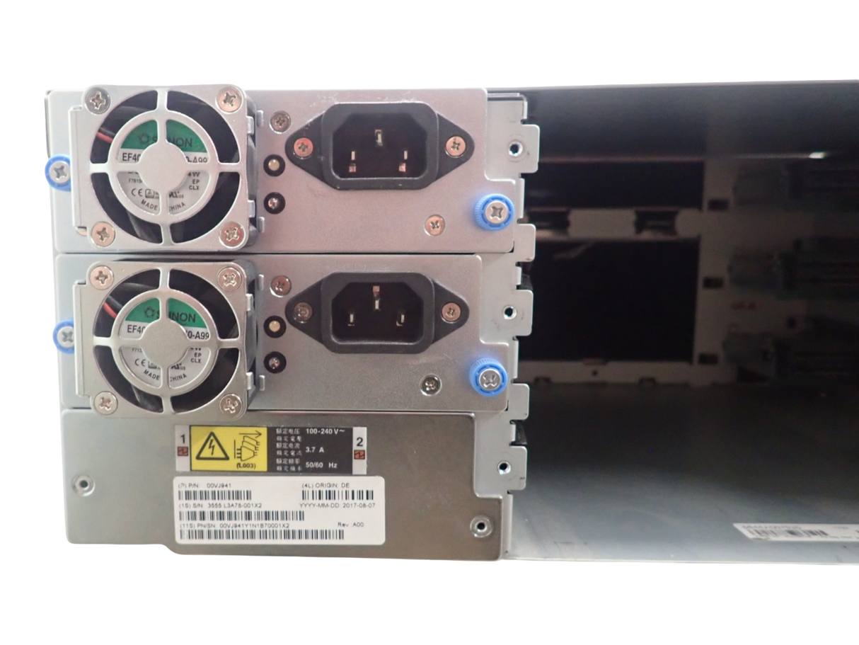 IBM TS4300 32-Slot 3x LTO HH Tape Drive Slots 2x PSU 3U Tape Library 3555-L3A