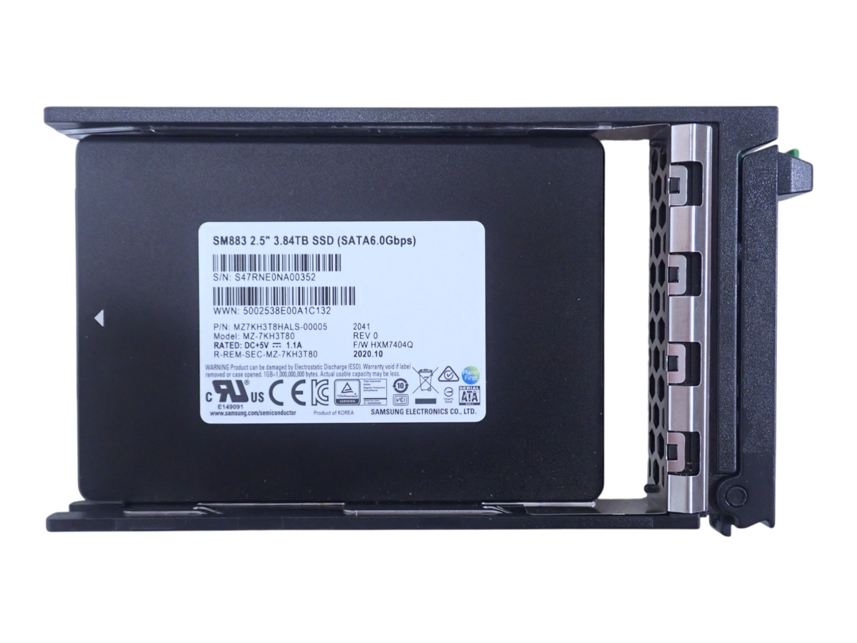 NEW Fujitsu 3.84TB SATA 6G Mixed Use 2.5" SFF SSD SM883 S26361-F5588-L384