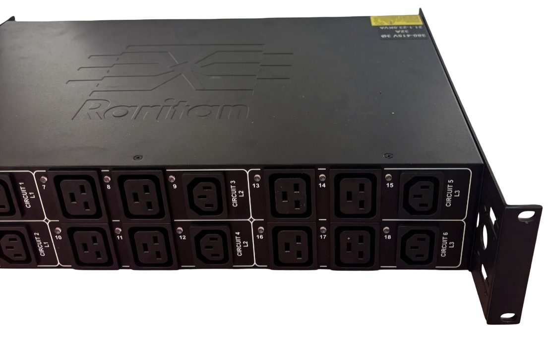 Raritan PX2-5912R 3PH 400V 32A 6x C13 12x C19 2U Rack Metered Switched PDU