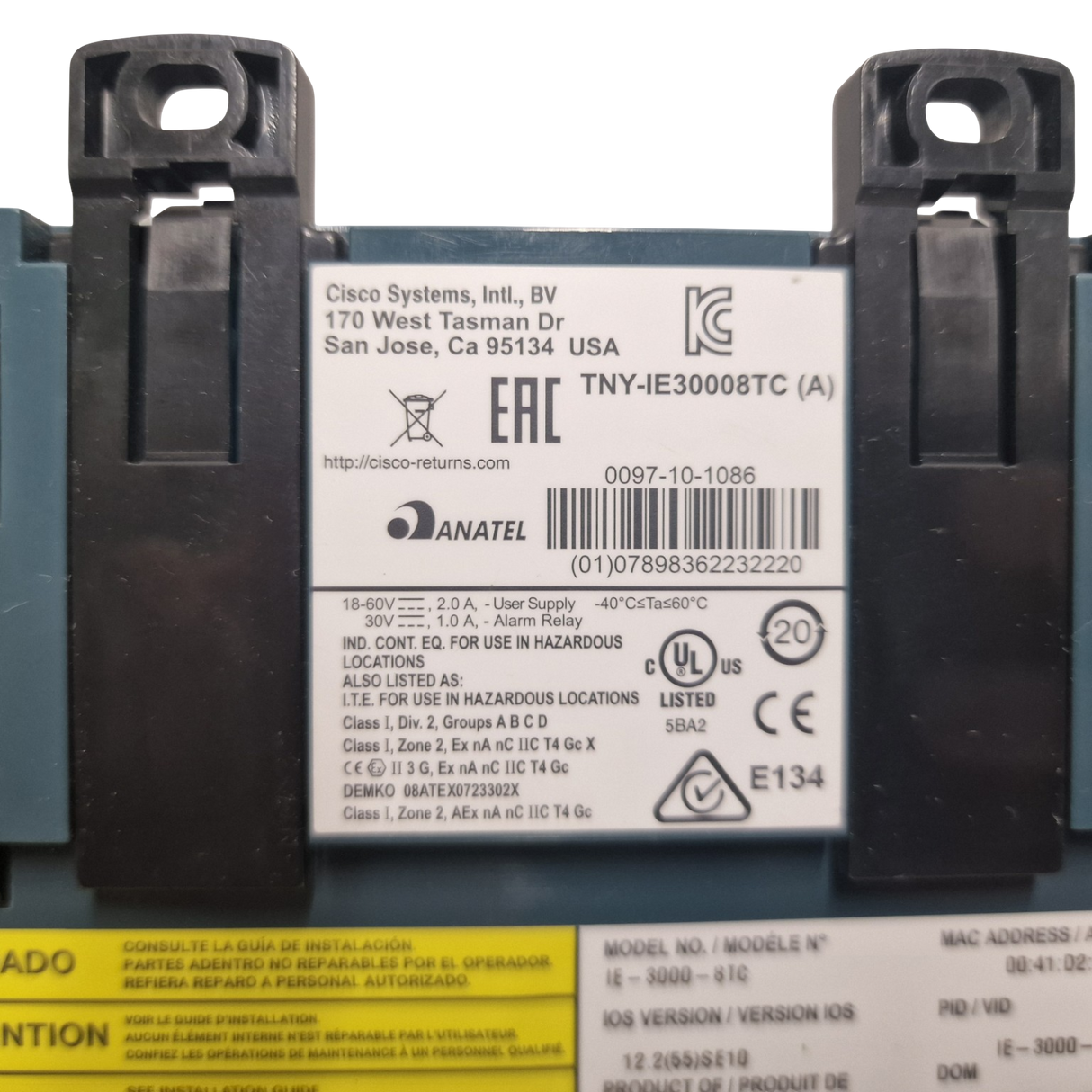 Cisco Industrial Ethernet IE-3000-8TC 8x FE 2x 1GE RJ45 2x SFP L2 + 8FE PWR