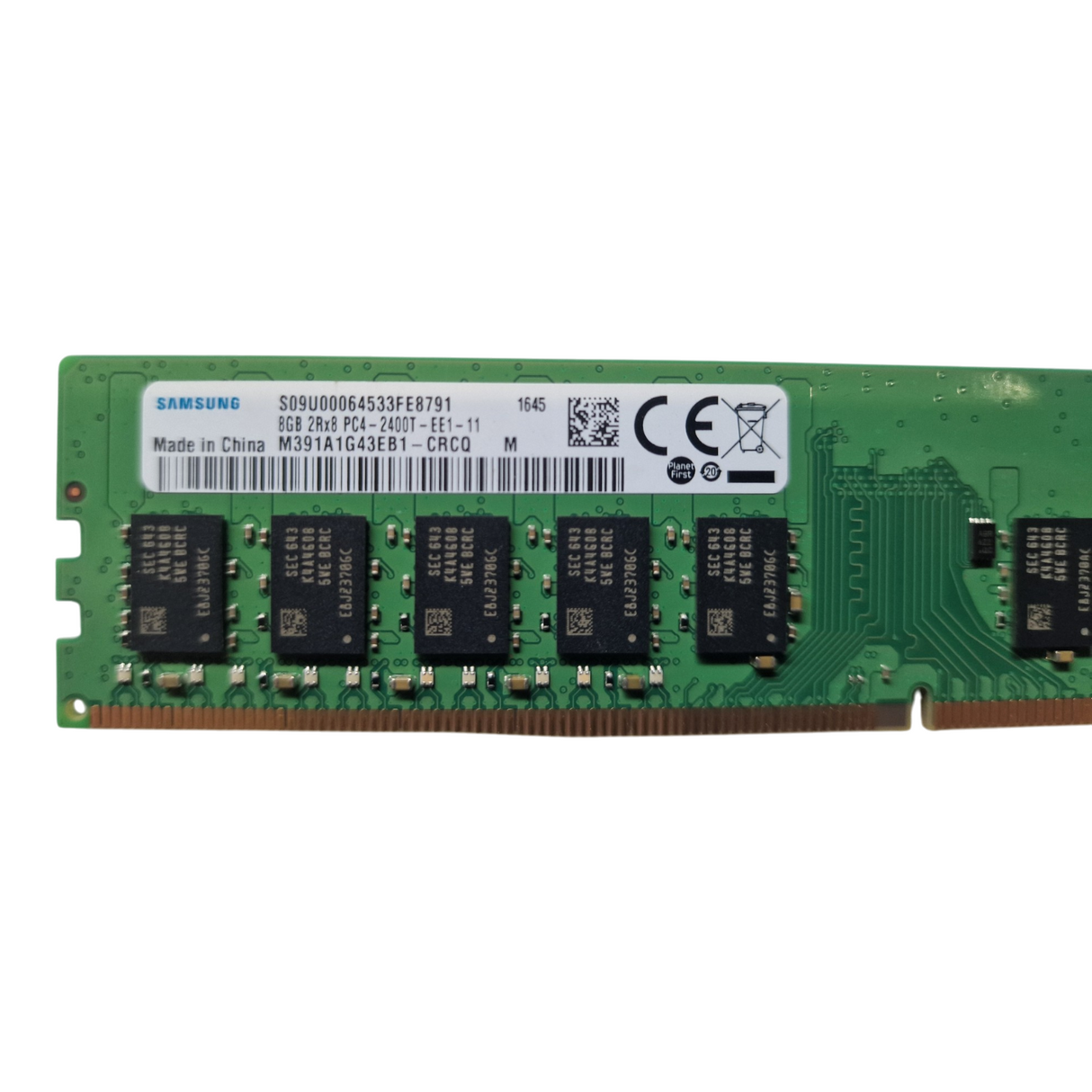 Samsung 8GB 2Rx8 PC4-2400T DDR4 ECC UDIMM Memory RAM M391A1G43EB1-CRCQ