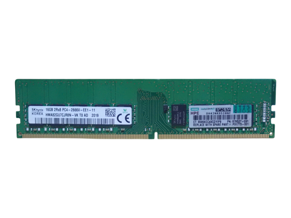 HPE 16GB 2Rx8 PC4-2666V DDR4-21300 ECC UDIMM Server Memory 879507-B21