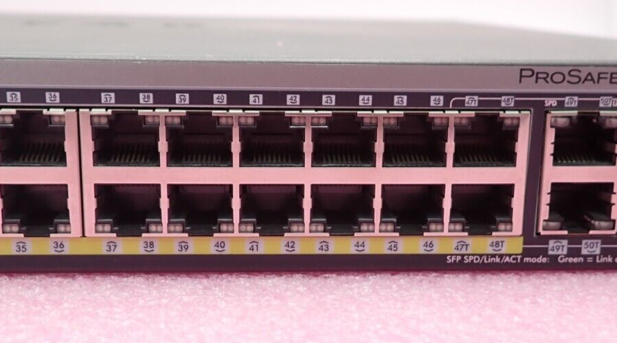 Netgear ProSafe M4100-50G-POE+ 48x 1GbE PoE+ +2x 1GbE +4x Shared SFP Port Switch