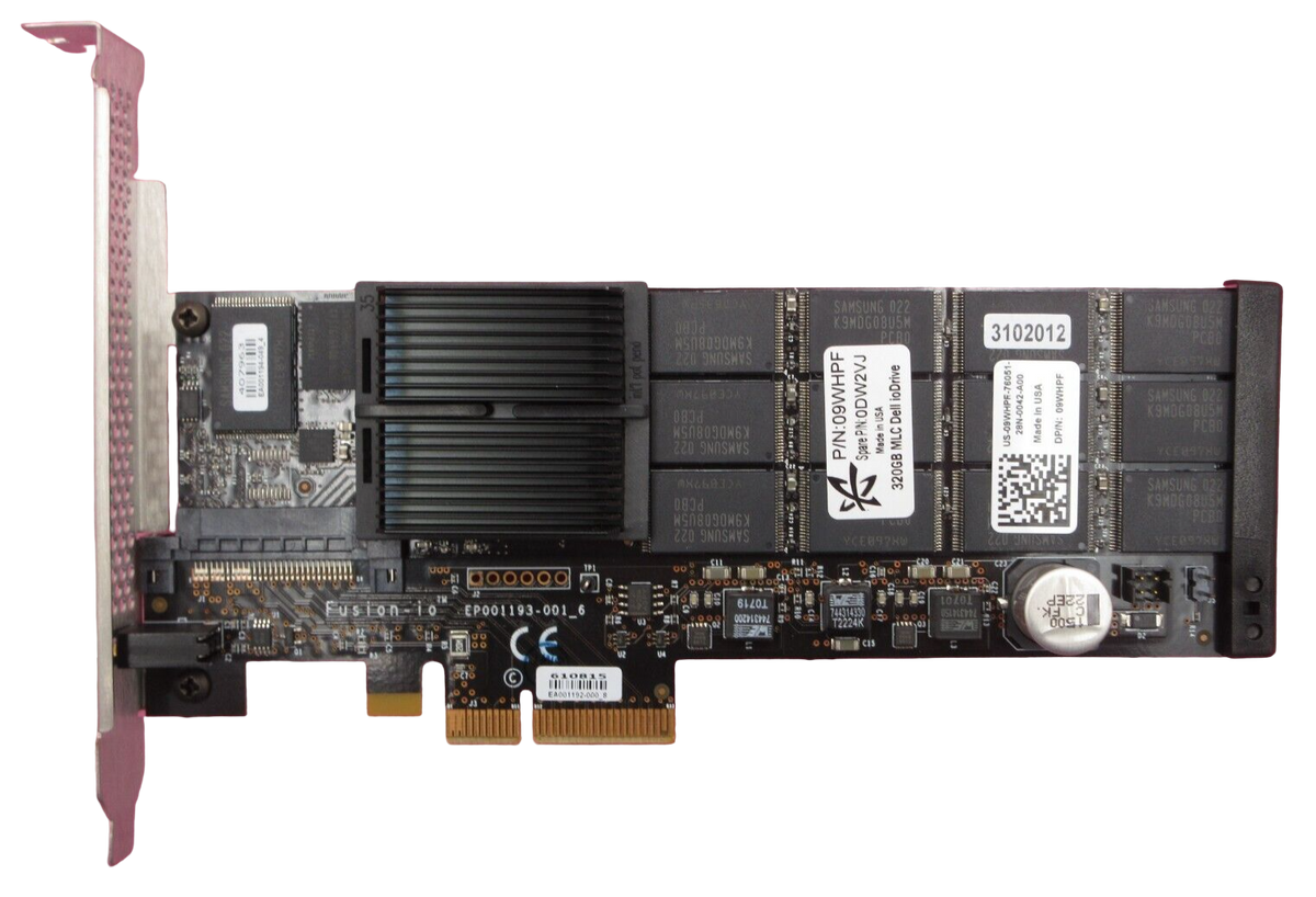 Dell Fusion-iO ioDrive 320GB PCI-E x4 NVMe MLC/S SSD FH 9WHPF 09WHPF