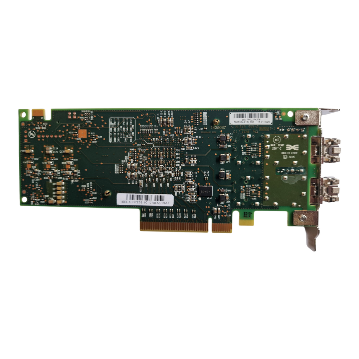 New Fujitsu LPe31002 2x 16Gb FC Host Bus Adapter HBA + 2x SFP S26361-F5596-L502