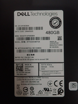 Dell 480GB SATA 6G 2.5" RI TLC SSD MTFDDAK480TGA DTPR7 in 14th Gen Caddy