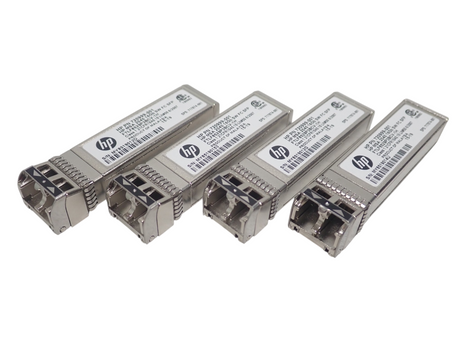 NEW HP 4-Pack 16G SFP+ Short Wave LC Duplex Transceiver Module 720999-001 C8R24B