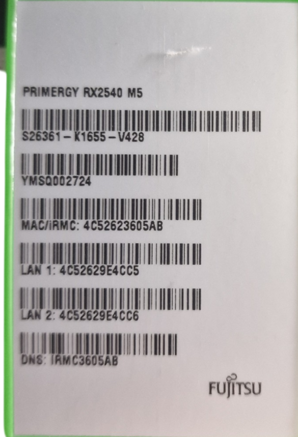 Fujitsu Primergy RX2540 M5 24x SFF SAS/SATA Front Bay 4x SFF Rear Bay Server
