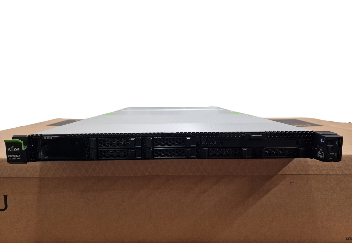 New Fujitsu Primergy RX2530 M6 2x Scalable CPU 32-DIMM 8x 2.5" Bay CTO 1U Server