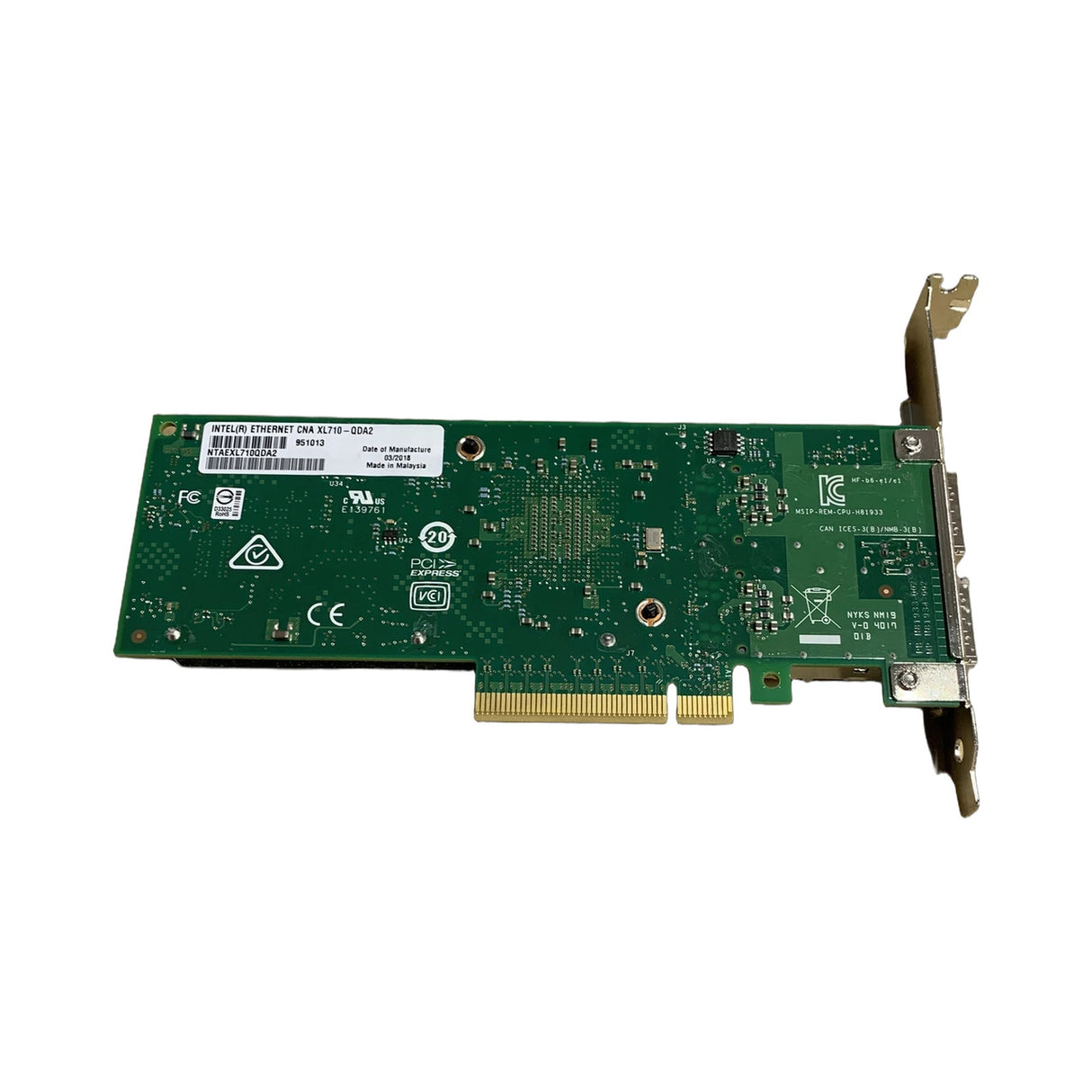Intel XL710-QDA2 Dual 40GbE QSFP+ Converged Network Adapter LP FH NTAEXL710QDA2