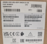 New HPE Aruba CX 6000 24x 1GBase-T PoE+ + 4x 1G SFP 370W Managed Switch R8N88A