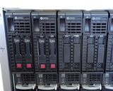 HP BladeSystem C7000 G3 3PH Chassis 8x BL460c Gen8 with Spec + 1x D2220sb Blades