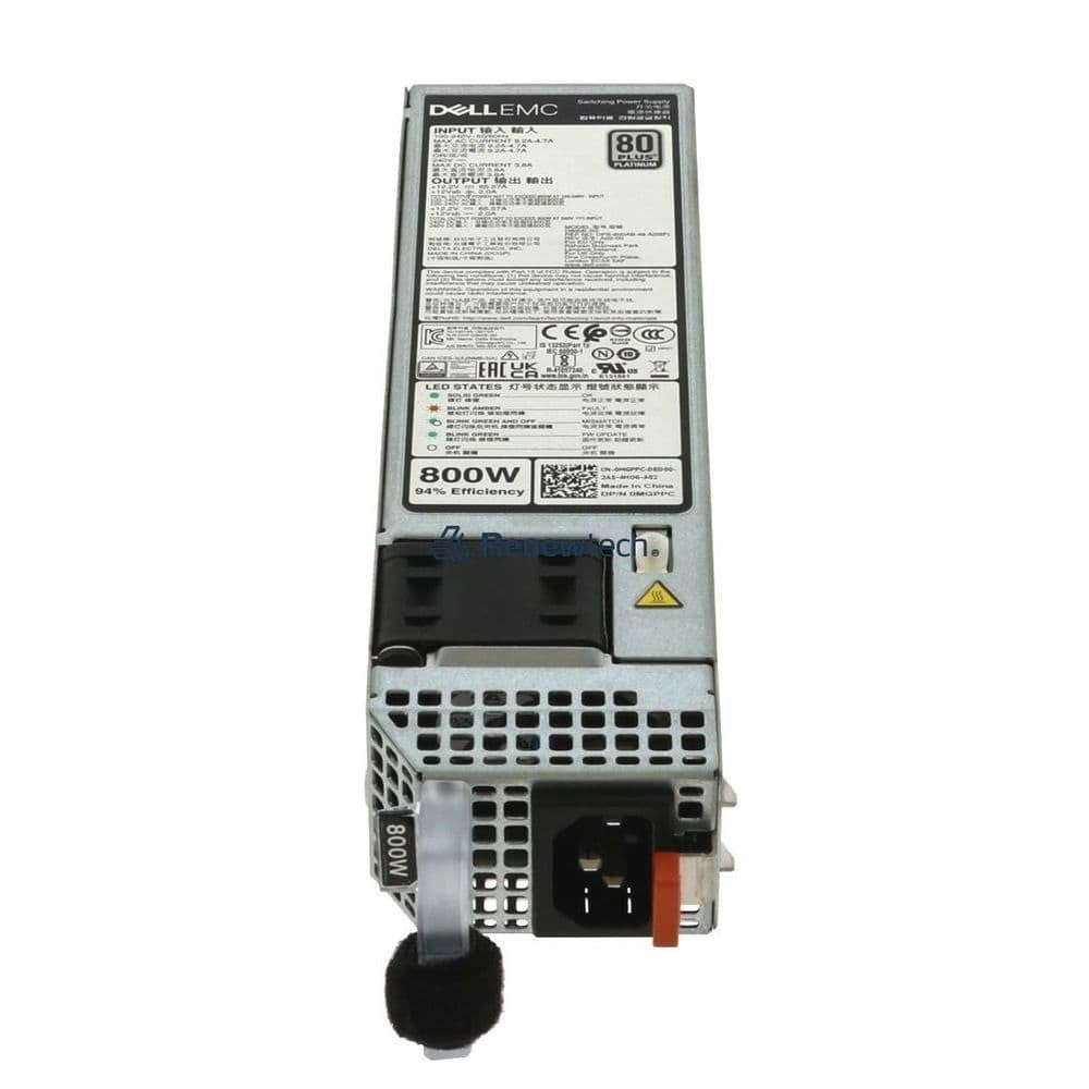 New Dell 800W 60mm 80 Plus Platinum Hot Swap PSU C8T2P For PowerEdge R650 R750