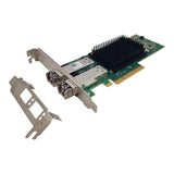 NEW Dell Emulex LPe35002 Dual Port 32Gb FC SFP+ HBA MPY10 +2x 32G SFP+ +Brackets