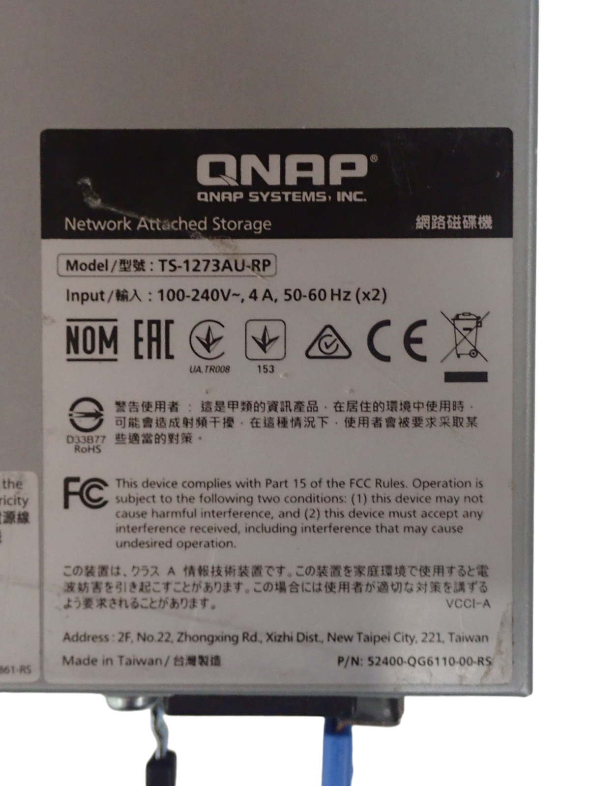 QNAP TS-1273AU-RP  12x3.5" SATA Bay 2x10GbE SFP+ Network Attached Storage 2U NAS