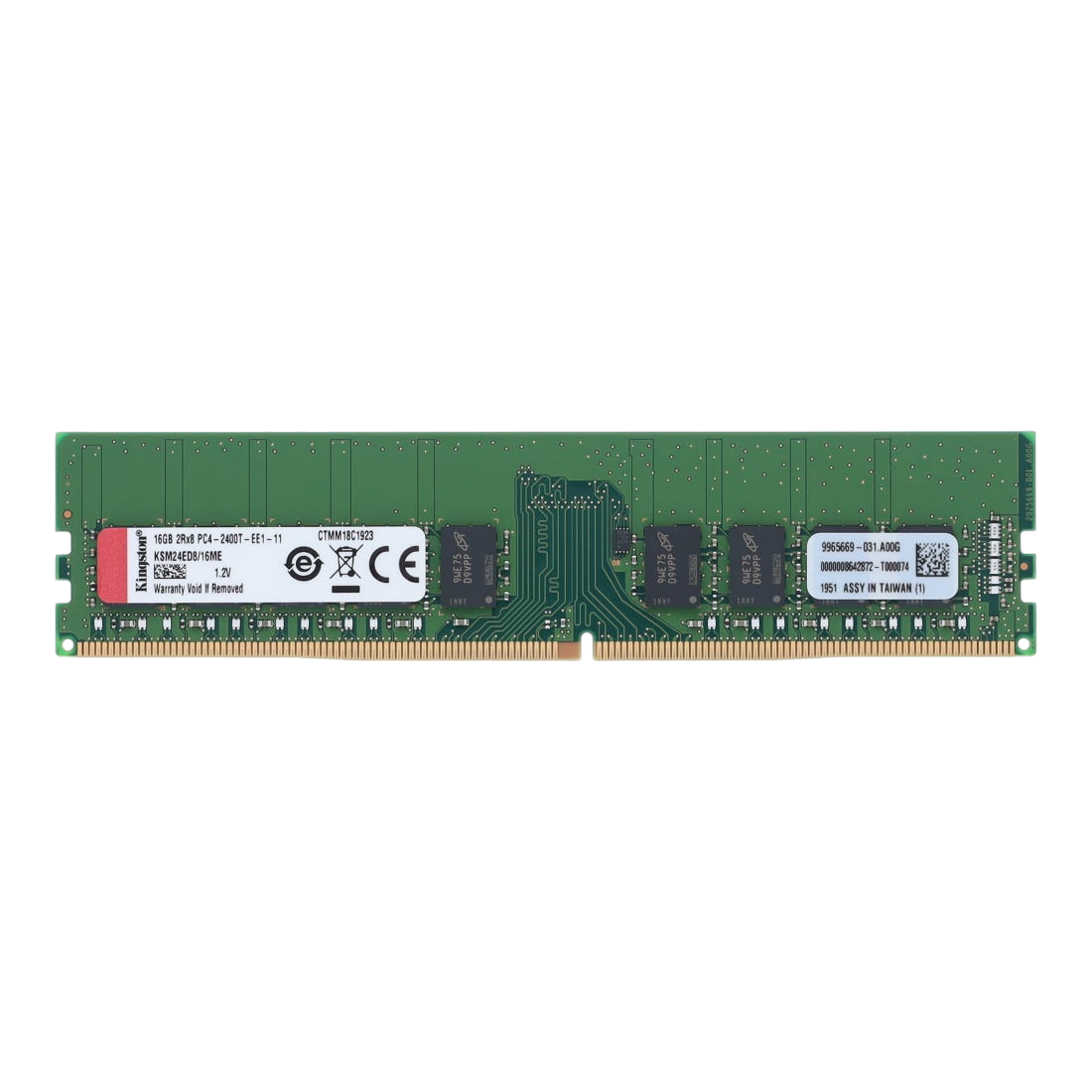 Kingston 16GB 2Rx8 PC4-2400T DDR4-19200 ECC RDIMM Server Memory KSM24ED8/16ME
