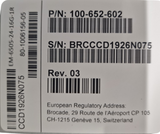 Brocade EMC 6505 DS-6505B 24x 16Gb SFP+ 24-Active Ports Fibre Channel SAN Switch