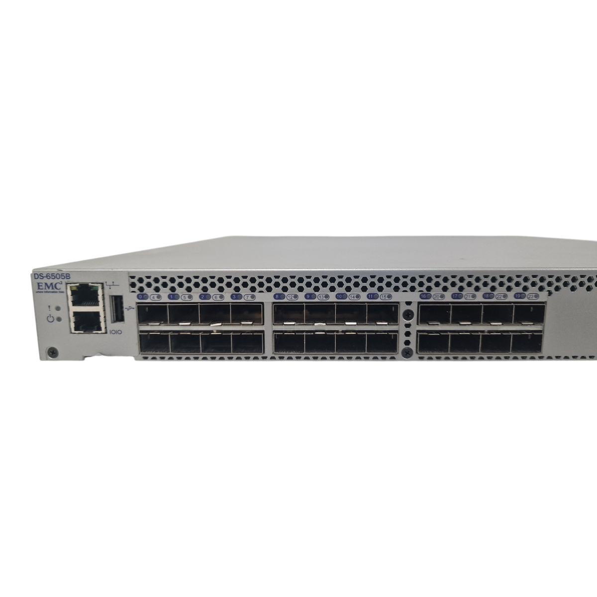 Brocade EMC 6505 DS-6505B 24x 16Gb SFP+ 12-Active Ports Fibre Channel SAN Switch