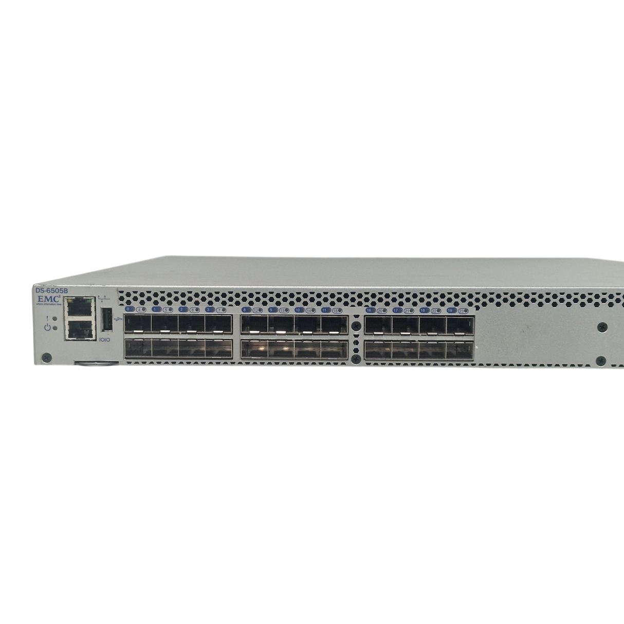 Brocade EMC 6505 DS-6505B 24x 16Gb SFP+ 12 Active Ports Fibre Channel SAN Switch