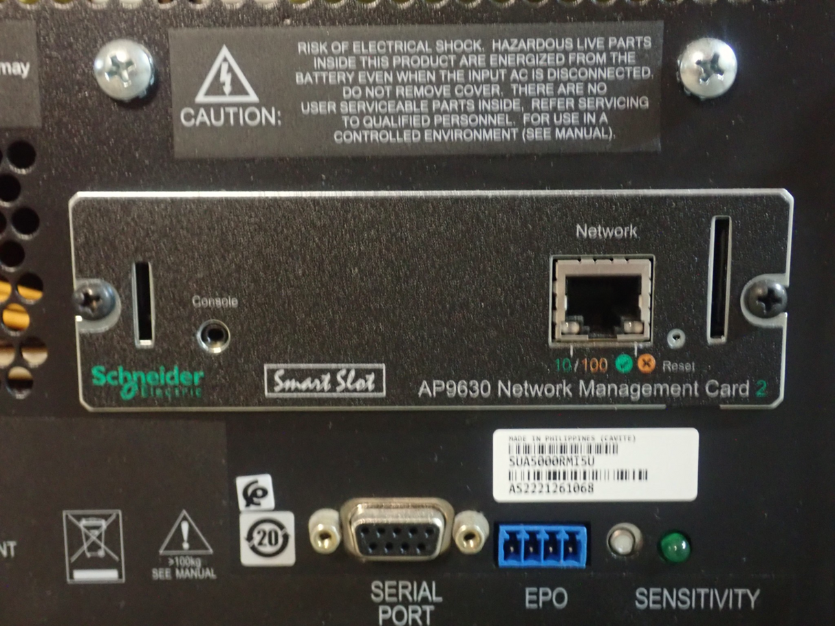 APC Smart-UPS 5000VA 5kVA 4500W 1PH SUA5000RMI5U 5U Rackmount UPS + AP9630 NMC2